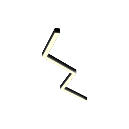 Светильник ЗигЗаг S50 (RAL9003 4x651mm-135 LT70 — 4K 54W)