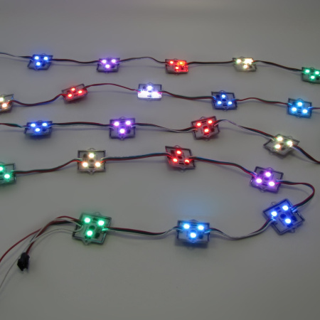 Светодиодный управляемый модуль MS107 M3535-12V-3Led-smd5050-WS2811