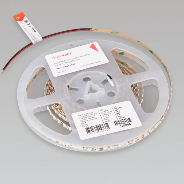 Светодиодная Лента RZ-A120-6mm 24V Warm2700 (9.6 W/m, IP20, 2835, 5m) (Arlight, -)