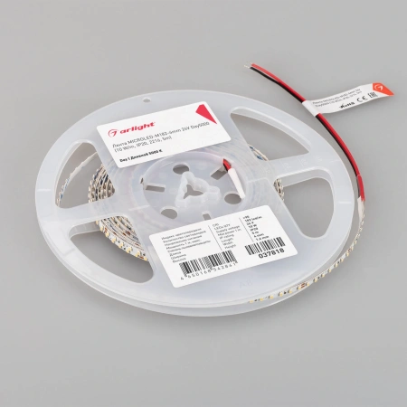 Светодиодная Лента MICROLED-M182-4mm 24V Day5000 (10 W/m, IP20, 2216, 5m) (Arlight, узкая)