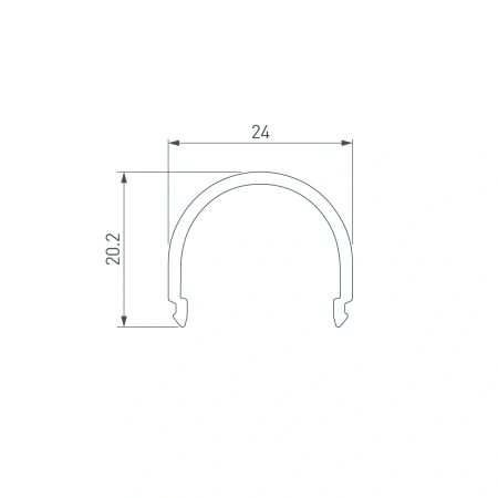 Экран G-LP полуматовый для PLS-GIP (Arlight, Пластик)
