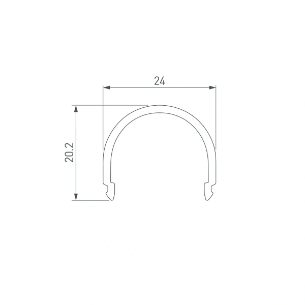 Экран G-L матовый для PLS-GIP (Arlight, Пластик)