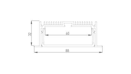 Профиль алюминиевый DesignLed LE.8832