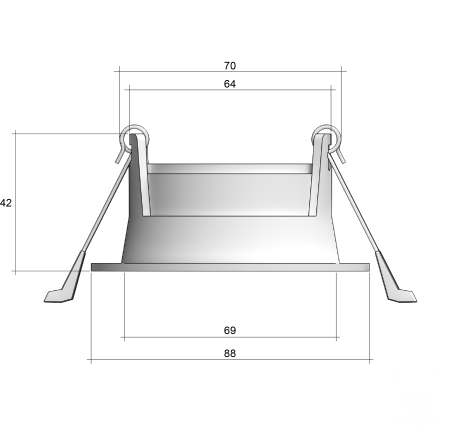 Светильник POINT (RAL9003 — GU10)