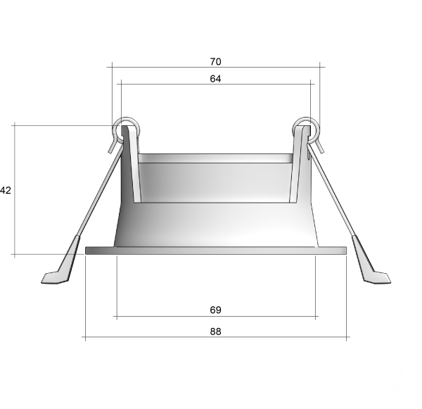 Светильник POINT (RAL9003 — GU10)