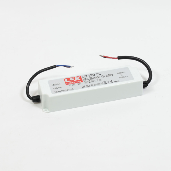 Блок питания LAV-150D-12C  (12V, 150W, 12.5A, IP67)