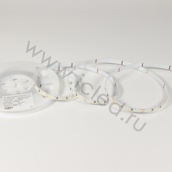 Светодиодная лента Standart Pro class, 2835, 120 led/m, 8mm, без скотча, white, 24V, IP20, SL14