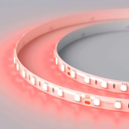 Светодиодная Лента RTW 2-5000SE 24V Red 2x (5060, 300 LED, LUX) (Arlight, 14.4 Вт/м, IP65)