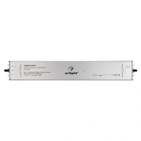 Блок питания ARPV-LG48400-LINEAR-PFC (48V, 8.33A, 400W) (Arlight, IP67 Металл, 5 лет)
