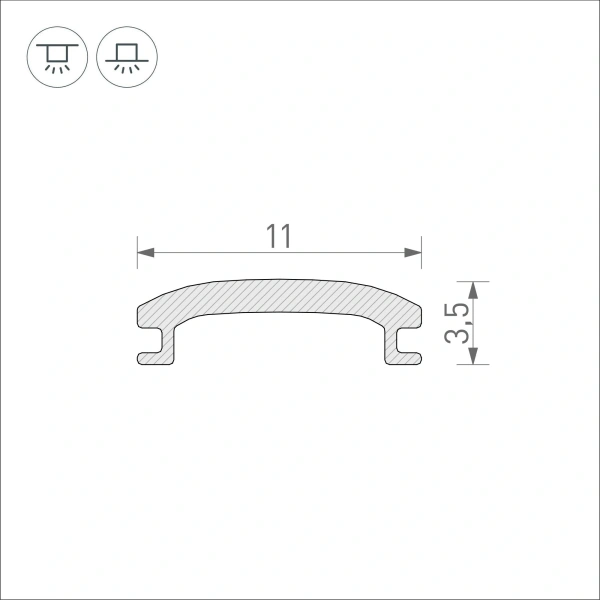Экран STRETCH-SHADOW-100m OPAL-PVC (A2-CONTOUR-PRO) (Arlight, -)