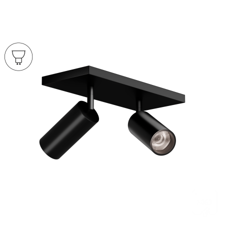 Накладной светильник Trunk Duo (RAL9003 D55 — GU10)