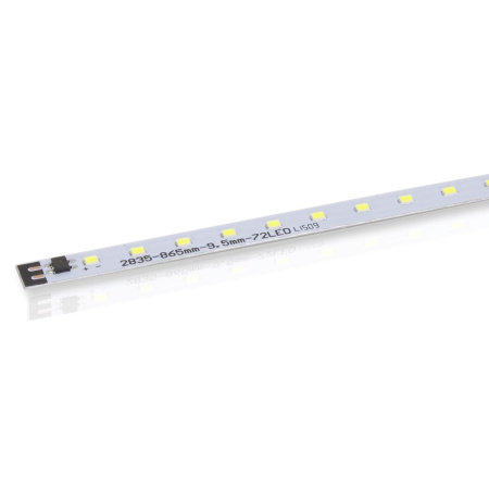 Светодиодная линейка 2835, 72 led, 220V, 12W, 865mm, D191, warm white