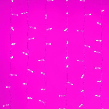 Светодиодная гирлянда ARD-CURTAIN-CLASSIC-2000x1500-CLEAR-360LED Pink (230V, 60W) (Ardecoled, IP65)