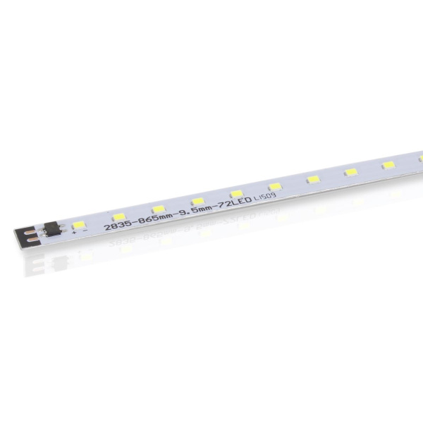 Светодиодная линейка 2835, 72 led, 220V, 12W, 865mm, D191, warm white