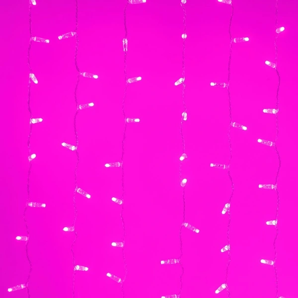Светодиодная гирлянда ARD-CURTAIN-CLASSIC-2000x1500-CLEAR-360LED Pink (230V, 60W) (Ardecoled, IP65)