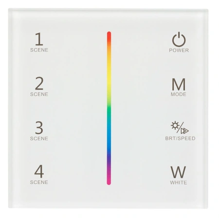 Панель Sens SMART-P22-RGBW White (12-24V, 4x3A, 2.4G) (Arlight, IP20 Пластик, 5 лет)