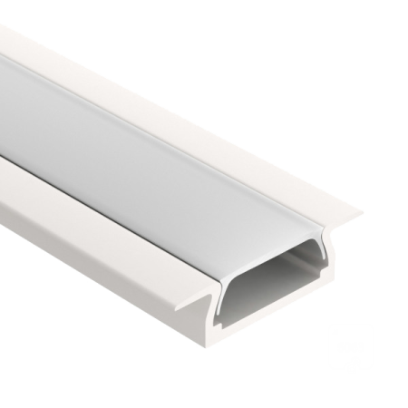 Профиль U-15-IN RAL9003 (с экраном) — 2000мм