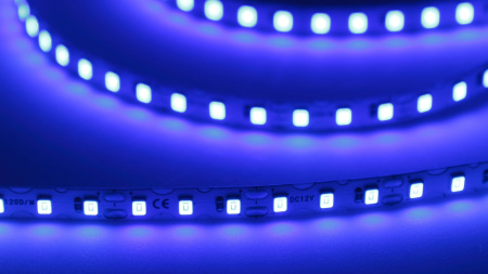 Светодиодная лента S-образная 2835, 120led/m, blue, 12V, IP20, BA5