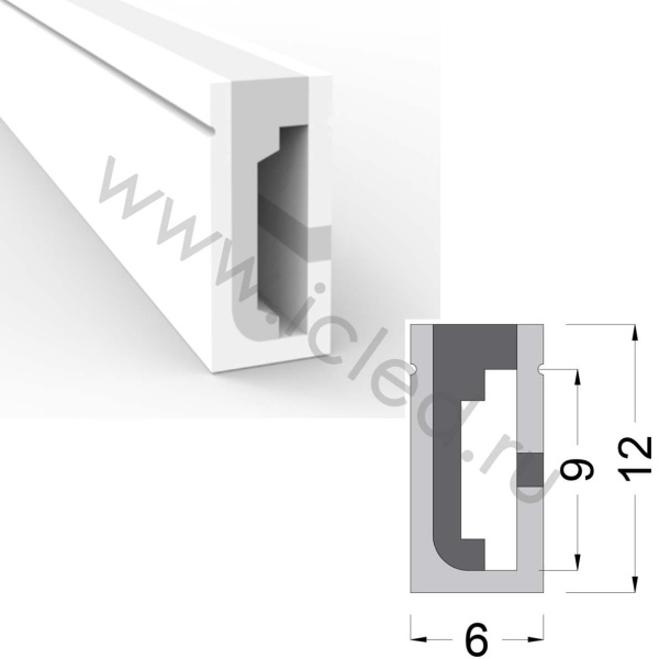 Cиликоновая оболочка T0612 S12 (6*12mm, pcb 8mm)