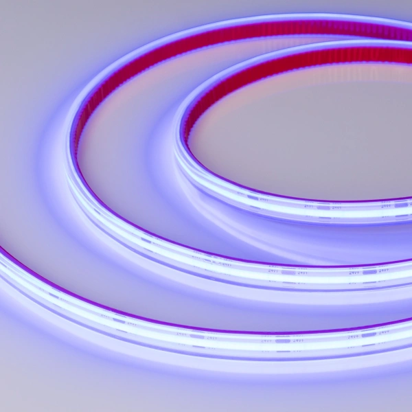 Светодиодная Лента герметичная COB-PS-X544-10mm 24V Blue (11.5 W/m, IP67, CSP, 5m) (Arlight, -)