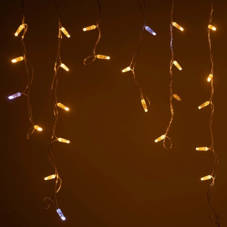 Светодиодная гирлянда ARD-EDGE-CLASSIC-2400x600-CLEAR-88LED-FLASH Yellow (230V, 6W) (Ardecoled, IP65)