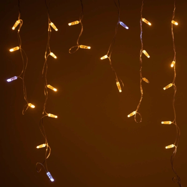 Светодиодная гирлянда ARD-EDGE-CLASSIC-2400x600-CLEAR-88LED-FLASH Yellow (230V, 6W) (Ardecoled, IP65)