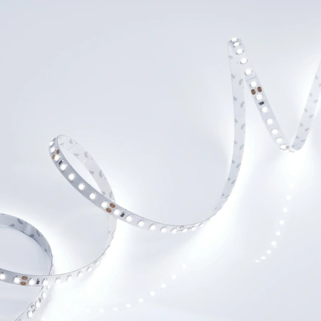 Светодиодная Лента RT 2-5000 24V Cool 8K 2x (3528, 600 LED, LUX) (Arlight, 9.6 Вт/м, IP20)