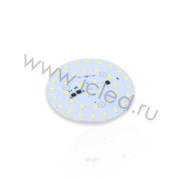 Светодиодная матрица 5730, 36 led, 220V, 15W, Ф100mm, D197, warm white