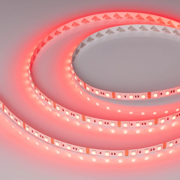 Светодиодная Лента RT-B72-10mm 12V RGB (15 W/m, IP20, 5060, 5m) (Arlight, 15 Вт/м, IP20)