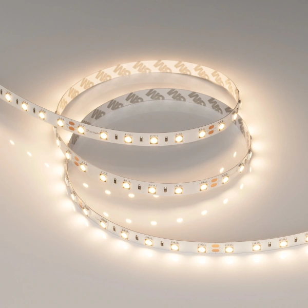 Светодиодная лента Лента RT-B60-10mm 24V Warm3000 CRI98 (14.4 W/m, IP20, 5060, 5m) (Arlight, Открытый)