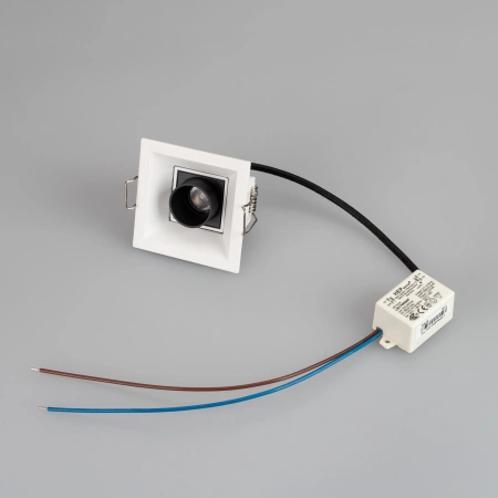 Светильник MS-ORIENT-BUILT-TURN-TC-S67x67-3W Warm3000 (WH-BK, 30 deg, 230V) (Arlight, IP20 Металл, 5 лет)