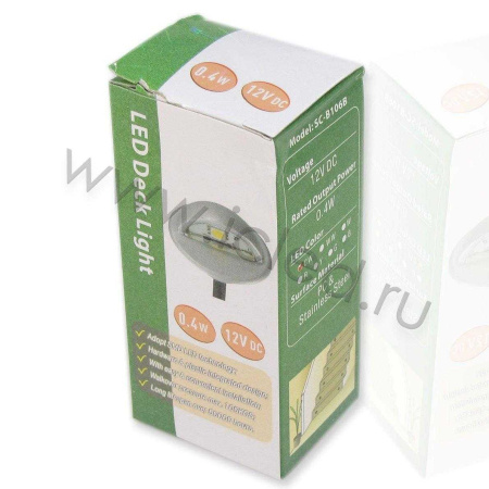 Светодиодный светильник точечный R IP65 (0,4W, 12V, Warm White)