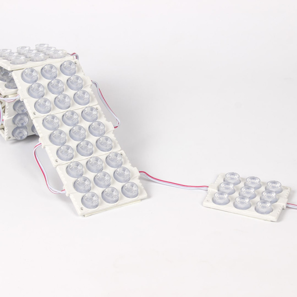 Светодиодный модуль 9 led 3030 MOD123 (12V, 5W, rgb, IP65)