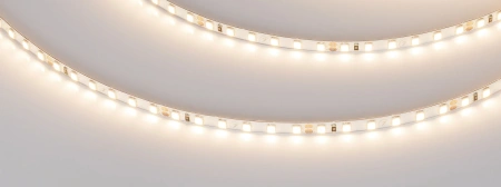 Светодиодная Лента RT-A120-5mm 24V Warm3000 (9.6 W/m, IP20, 2835, 5m) (Arlight, узкая)