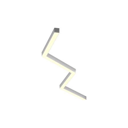 Светильник ЗигЗаг S50 (RAL9003 4x651mm-135 LT70 — 4K 54W)