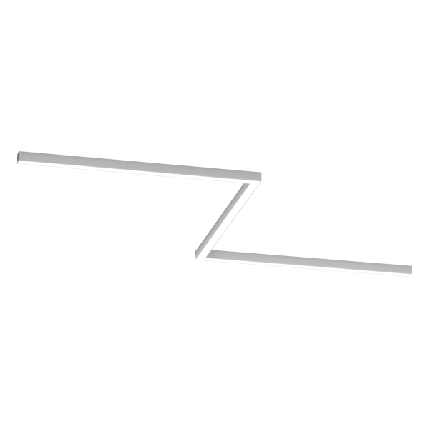 Светильник ЗигЗаг S50 (RAL9003 3x1250mm-90 LT70 — 3K 78W)