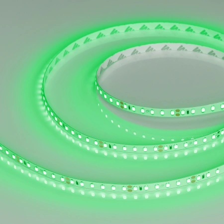 Светодиодная Лента RT-A120-8mm 24V Green(9.6 W/m, IP20, 2835, 5m) (Arlight, Открытый)