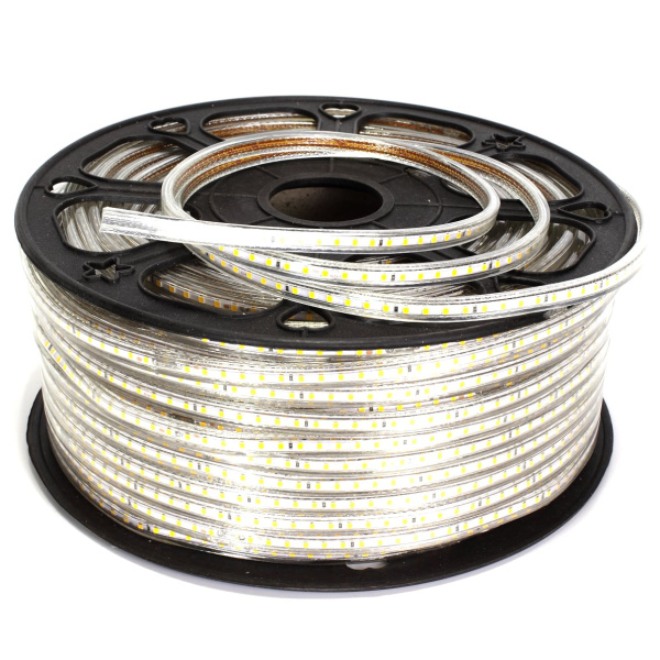 Светодиодная лента 220V 2835 120Led Warm White, 220F, IP68