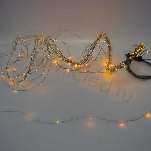 Светодиодная гирлянда Капелька (350Led, Yellow)