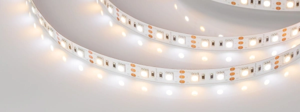 Светодиодная Лента RT-B60-12mm 12V White-MIX (14.4 W/m, IP20, 5060, 5m) (Arlight, Изменяемая ЦТ)