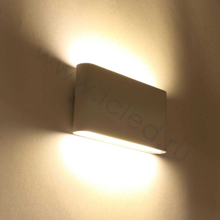 Светодиодный светильник JH-BD05 DHL17 (220V, 2х6W, белый корпус, warm white)