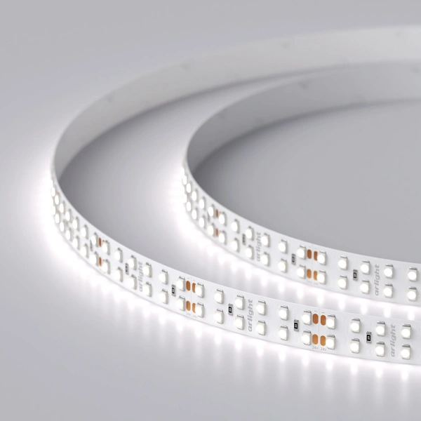Светодиодная Лента RT 2-5000 24V White6000 2x2 (3528, 1200 LED, LUX) (Arlight, 19.2 Вт/м, IP20)