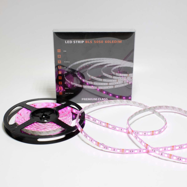 Светодиодная лента Class Premium, 5050, 60 led/m, RGB, 12V, IP65, А18