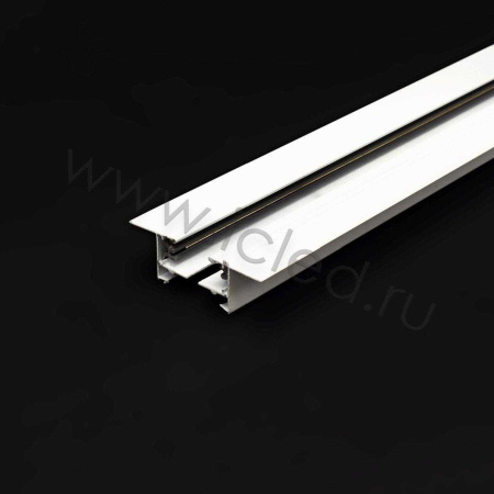 Трек для спотов встраиваемый 2L 2м NX46 (однофазный, 2 провода, белый)