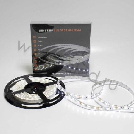 Светодиодная лента Class Premium, 5050, 60 led/m, White, 12V, IP65, А22
