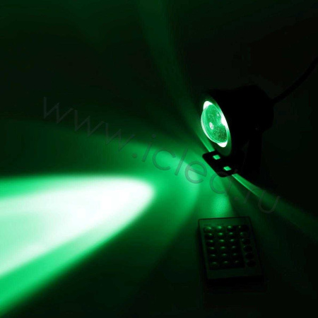 Светодиодный прожектор RB10RGB+IR REM CONTROL (10W, 220V, RGB)