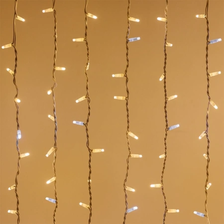 Светодиодная гирлянда ARD-CURTAIN-PRO-2000x3000-WHITE-760LED-FLASH WARM/WHITE (230V, 70W) (Ardecoled, IP65)
