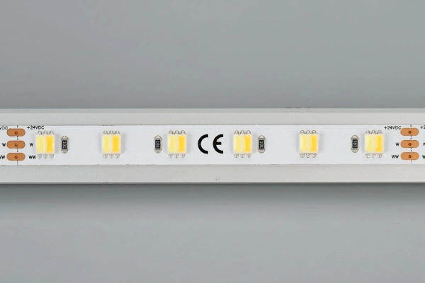 Светодиодная Лента RT 6-5000 24V White-MIX-One 2x (5060, 60 LED/m, LUX) (Arlight, Изменяемая ЦТ)