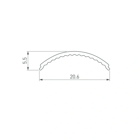 Экран ARH-KANT-H16-2000 Round Opal (Arlight, Пластик)