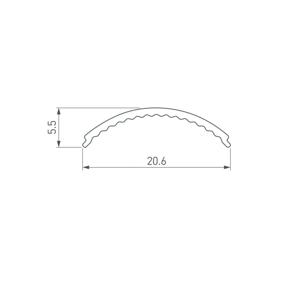 Экран ARH-KANT-H16-2000 Round Opal (Arlight, Пластик)